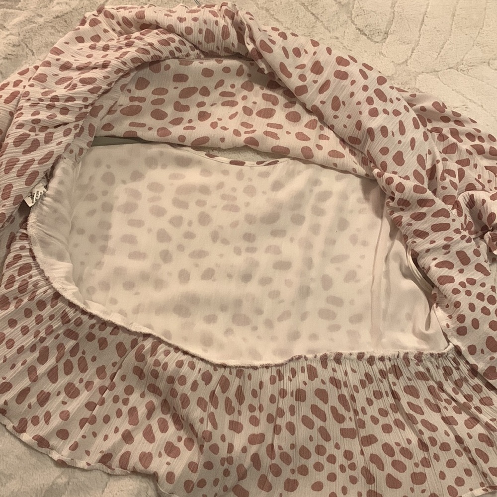 Vestique pink spotted peplum style top - Picture 4 of 5